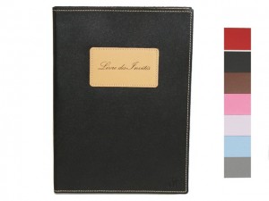 Livre des invités en cuir