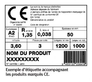 Etiquette marquage CE