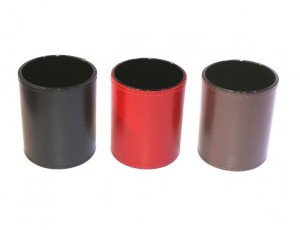 Pots à crayons en peau tannée