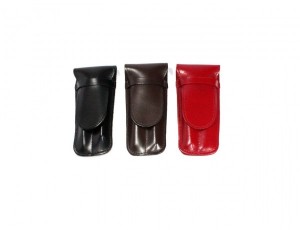 Etui à stylos 2 encoches en cuir