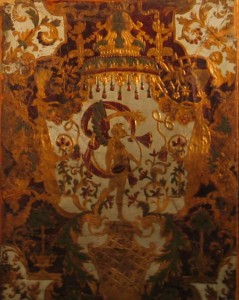 Une tapisserie en cuir Cordovan