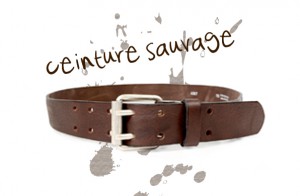 ceinture pour homme sauvage