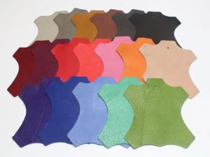cuirs différentes couleurs