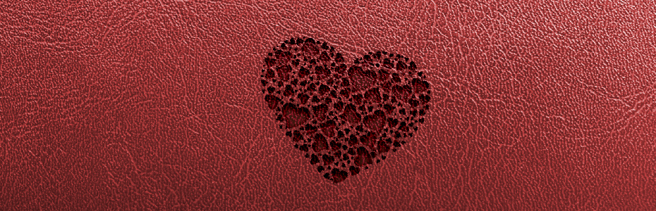 texture cuir avec coeur