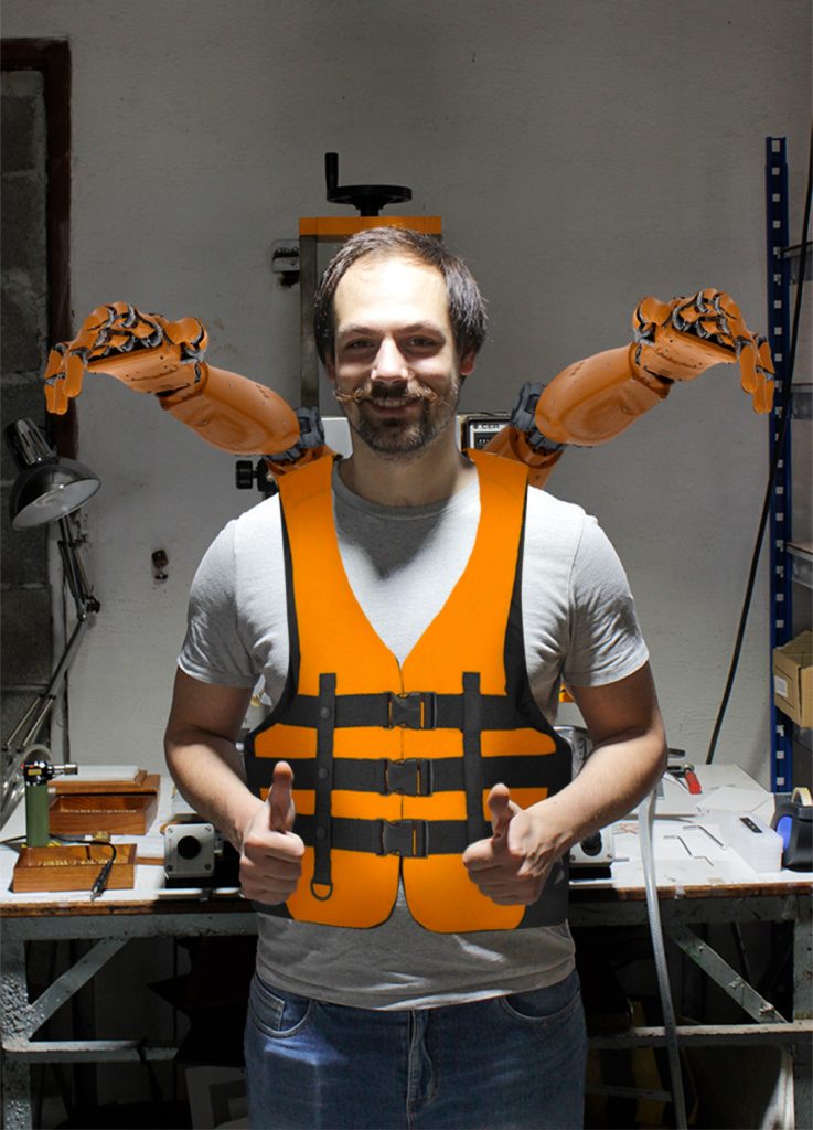 Quentin et son prototype.